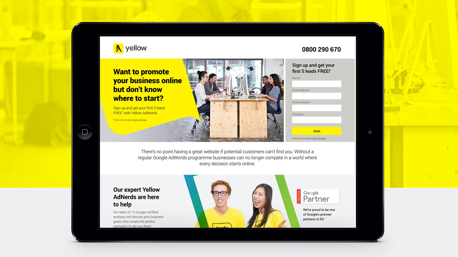 Yellow website