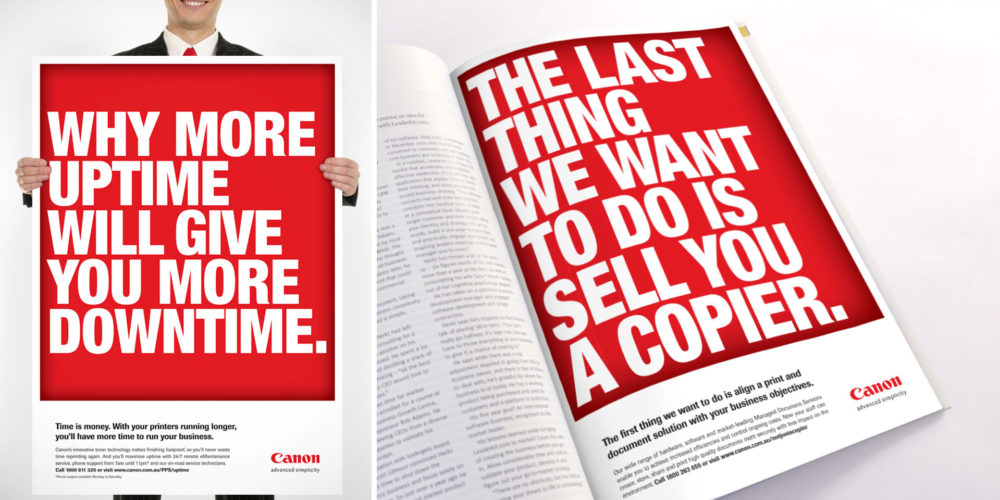 Canon big red ads