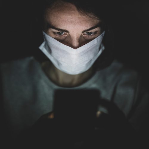 Nurse wearing mask