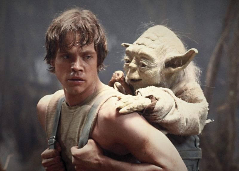 Luke Skywalker and Yoda